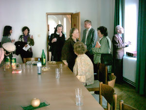 Erffnungsfeier mit Segnung der Statue Katharina von Siena